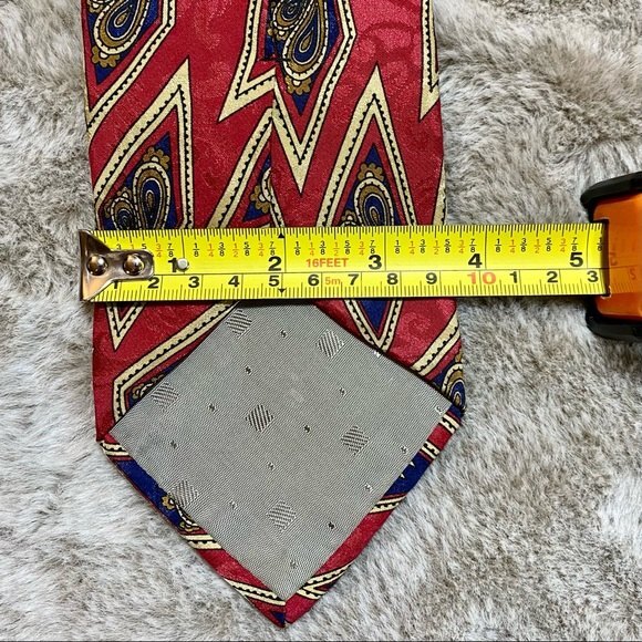 Adolfo Couture Paisley Silk Tie - Picture 4 of 5